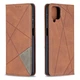 Чехол-книжка с кармашками UniCase Geometric Pattern для Samsung Galaxy A12 (A125) / A12 Nacho (A127) / M12 (M127) - Coffee - изображение 2