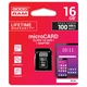 Карта памяти microSDHC, 16Gb, Goodram M1AA, SD адаптер (M1AA-0160R12) - изображение 2