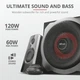 Trust Акустическая система (Колонки) 2.1 GXT 38 Tytan Ultimate Bass Speaker Set BLACK - изображение 5