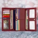 Кошелек женский кожаный Kafa RFID AE031 красный - изображение 6