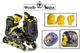 Комплект роликовые коньки Power Kings Yellow 29-33 - изображение 1