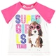 Футболка LC Waikiki 104 см Рожево-білий (T-shirt girl -079) - зображення 1