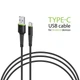 Кабель Intaleo CBFLEXT3 USB-USB Type-C 3м Black (1283126487514) - изображение 1