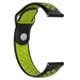 Ремешок для Amazfit BIP | Bip Lite | Bip U / Pro/ Mini | GTS | GTS 2 /3 | Gtr 42mm силиконовый перфорированный 20мм Черно-Салатовый BeWatch (1010116) - изображение 3