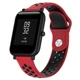 Ремешок для Amazfit BIP | Bip Lite | Bip U / Pro/ Mini | GTS | GTS 2 /3 | Gtr 42mm силиконовый 20мм перфорированный Красно-Черный BeWatch (1010131) - изображение 1