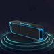 Акустична система UKC портативна колонка Megabass A2DP Stereo Bluetooth USB FM 20см Синьо-чорна (SC-208-4) - зображення 4