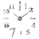 Годинники настінні 3D наклейки "DIY CLOCK" від 60 до 90см Silver (ZH520-S) - зображення 1