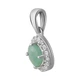 Серебряная подвеска с изумрудом 0.686ct (2042327) - изображение 1
