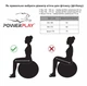 Мяч для фитнеса (фитбол) полумассажный PowerPlay 4003 Ø65 cm Gymball Серый + насос - изображение 6