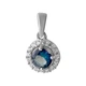 Серебряная подвеска с мистик топазом 0.883ct (2049128) - изображение 1