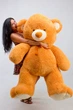 Величезний плюшевий ведмедик Teddy Boom Томмі 2 метри карамель - зображення 3