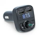 Автомобильный FM трансмиттер модулятор музыка в машину по Bluetooth 3.1А Onever X8 Black - изображение 8