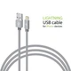 Кабель Intaleo CBGNYL1 USB - Lightning (M/M), 1 м, Grey (1283126477652) - изображение 1