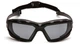 Окуляри захисні з ущільнювачем Pyramex Highlander-PLUS (gray) Anti-Fog, чорні - зображення 2
