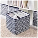 Коробка IKEA (ІКЕА) DRÖNA 33х38х33см подарункова синя біла з візерунком (102.819.57) - зображення 2