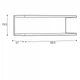 Підвісна полиця Namek Black Red White 60.5x19.5x21 (NAMEK_POL/2/6) 008957 - изображение 4