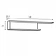 Полиця Lyon Meble Wójcik 140x25x20.1 (LYOP02) 012758 - изображение 3