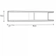 Підвісна полиця Namek Black Red White 95.5x19.5x21 (NAMEK_POL/2/10) 009092 - изображение 4