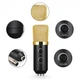 Микрофон мощный студийный Music D.J. M - 800U со стойкой и ветрозащитой Black/Gold конденсаторный - изображение 3