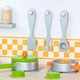 Дитяча кухня Viga Toys з дерева з посудом (50957FSC) - зображення 4