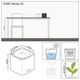 Кашпо Lechuza Cube Glossy 16 белый блестящий 13520 - изображение 2