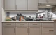 Кухонный фартук на стену Тауэрский мост (наклейка для кухни ПВХ пленка скинали) Биг-Бен Лондон город Серый 60х200 см - изображение 5