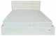 Кровать Двуспальная Chester Comfort 160 х 190 см Лаки White С подъемным механизмом и нишей для белья Белая - изображение 2