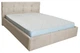 Кровать Двуспальная Manchester Comfort 160 х 200 см Мисти Milk A1 С подъемным механизмом и нишей для белья Бежевая - изображение 1