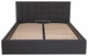 Кровать Двуспальная Chester Comfort 180 х 200 см Мисти Dark Grey С подъемным механизмом и нишей для белья Темно-серая - изображение 1