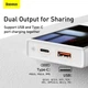 УМБ Baseus Super Mini 10000mAh 22.5W 5A с технологией QC3.0+PD3.0 + Кабель USB to Type-C Белый - изображение 13