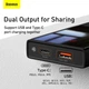 УМБ Baseus Super Mini 10000mAh 22.5W 5A с технологией QC3.0+PD3.0 + Кабель USB to Type-C Черный - изображение 13