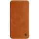 Шкіряний чохол (книжка) Nillkin Qin Series для Apple iPhone 12 Pro / 12 (6.1") Коричневий - зображення 1