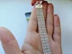 Серебряный браслет 925 пробы тройной Арабский бисмарк с камнями 18см / 14мм белый - изображение 3