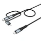 Кабель для зарядки 4 в 1 HOCO X38 Combo Lightning Micro USB Type-c 1m, 2.4A (X38) - изображение 3