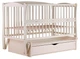 Кровать Babyroom Еліт маятник, ящик, откидной бок DEMYO-5 бук слоновая кость - изображение 4
