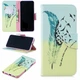 Чехол с рисунком Deexe Color Wallet для Xiaomi Redmi Note 7 / Redmi Note 7 Pro - Feather Pattern - изображение 1