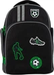 Рюкзак школьный полукаркасный Kite Education Football 0.78 кг 38x29x16 см 17 л Черный (K19-706M-2) - изображение 1