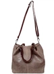 Женская кожаная сумка Italian bags DB6929 gray brown - изображение 6