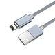 Кабель зарядки HOCO U40A Магнітний (2A) (1M) та синхронізації для Apple Lightning to USB для iOS пристроїв iPhone Сірий - изображение 1