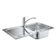 Набір Grohe мийка кухонна K300 31565SD0 + змішувач Eurosmart 33281002 - зображення 1