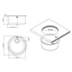 Кухонна мийка Apell Ferrara FE435UBC Brushed - зображення 2