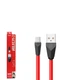 USB кабель Remax Alien RC-030m MicroUSB 1m Red - изображение 1