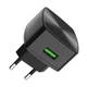 Сетевое зарядное устройство Hoco C70A USB QC черное - изображение 1