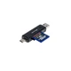 Кардридер Grand-X 3в1 Type-C, USB3.0, microUSB, SD, microSD (CR-575) - изображение 3