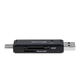 Кардридер Grand-X 3в1 Type-C, USB3.0, microUSB, SD, microSD (CR-575) - изображение 6