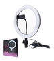Кольцевая лампа Ring fill light Лампа для визажиста LED лампа с держателем для телефона и штативом Набор блогера 2 в 1 5500K – 3200К 26 см от Usb 5V 2A - изображение 10