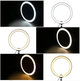 Кольцевая лампа Ring fill light Лампа для визажиста LED лампа с держателем для телефона и штативом Набор блогера 2 в 1 5500K – 3200К 26 см от Usb 5V 2A - изображение 4
