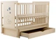 Кровать Babyroom Медвежонок M-03 маятник, ящик, откидной бок бук слоновая кость - зображення 4
