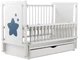 Кровать Babyroom Звездочка Z-03 маятник, ящик, откидной бок бук белый - зображення 2
