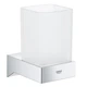 Стакан для зубных щеток настольный GROHE Selection Cube 40783000 73мм прямоугольный стеклянный белый - изображение 3